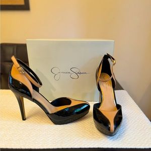 Jessica Simpson Pat-Fancy Vachetta Platform Pumps Sizw 8.5